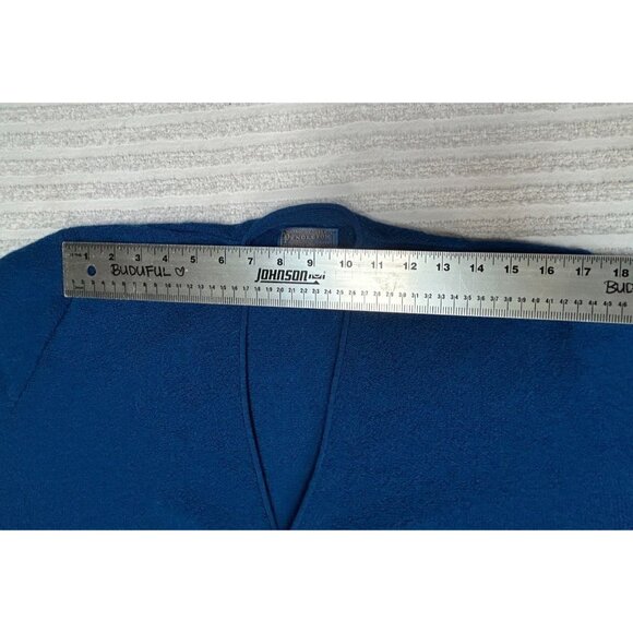 VTG Pendleton Womens Blue Virgin Wool Cardigan Sweater Button Front V-Neck Large - Picture 4 of 6
